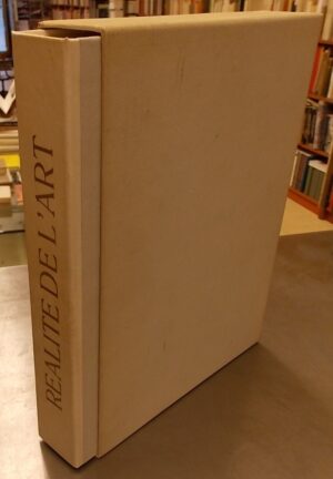 SCHWOB (Lucien) Réalité de l'art. Lausanne, F. Rouge (coll. Lettres Sciences Techniques), 1955.