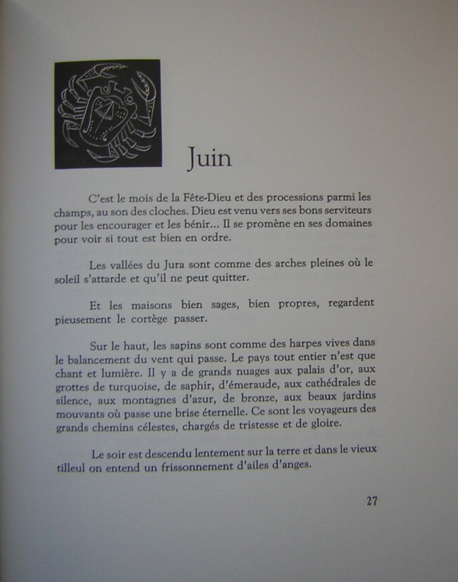 BAILLODS (Jules) Le grand commandement des saisons. Sans lieu, Ogival, 1979. – Image 2