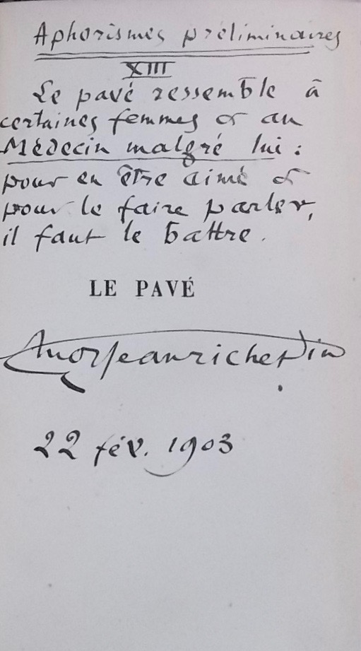 RICHEPIN (Jean) Le pavé. Paris, Maurice Dreyfous, 1883. – Image 3