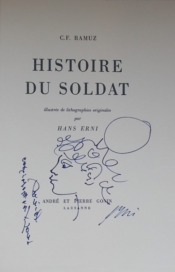 RAMUZ (Charles Ferdinand) - ERNI (Hans) Histoire du soldat. Lausanne, Gonin, 1960. – Image 2