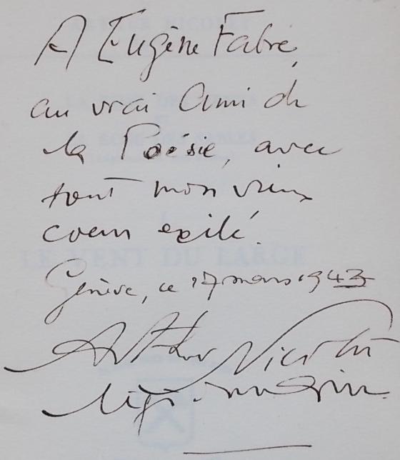 NICOLET (Arthur) Le vent du large - Les forçats de la soif. (La rose des vents et la rose des sables I & II). Le Locle, Editions Populaires (Glauser-Oderbolz), 1943. – Image 3