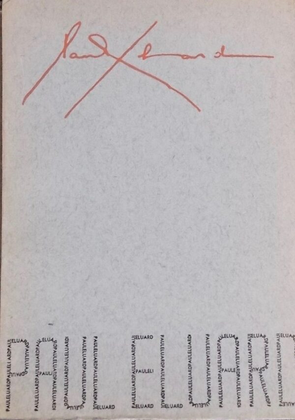 [ELUARD] - GAFFE (Paul) Paul Eluard. Paris et Bruxelles, A l'Enseigne du Cheval Ailé, 1945.