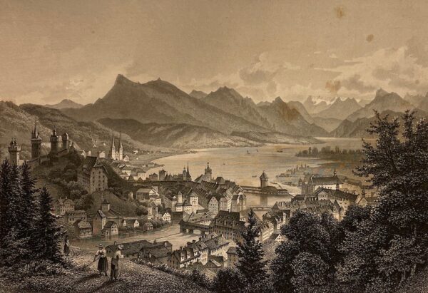 RUNGE (Heinrich) La Suisse. Collection de vues pittoresques avec texte historique-topographique. Darmstadt, Gustave George Langé, 1864-1866. – Image 5