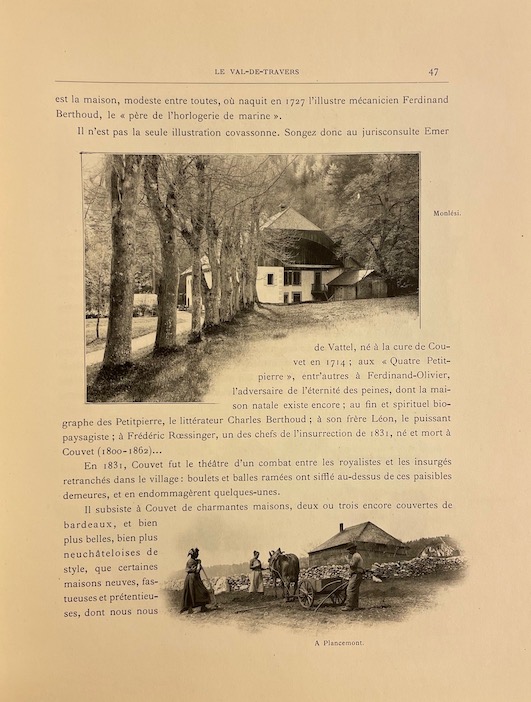 GODET (Philippe) & COMBE (T.) Neuchâtel pittoresque. La ville et le vignoble. Vallées et Montagnes. Sécheron-Genève, S.A.  des Arts Graphiques, 1901-1902. – Image 2