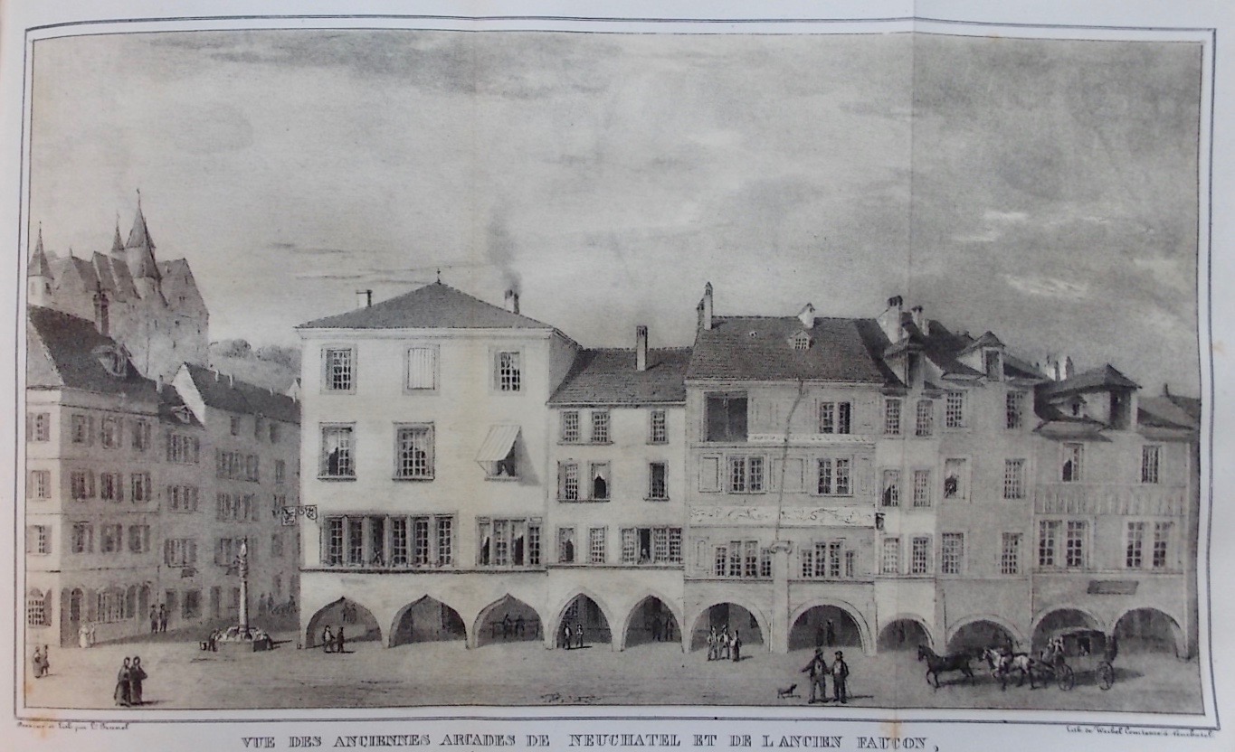CHAMBRIER (Samuel de) Description topographique et économique de la Mairie de Neuchâtel. Neuchâtel, Henri Wolfrath, 1840. – Image 2