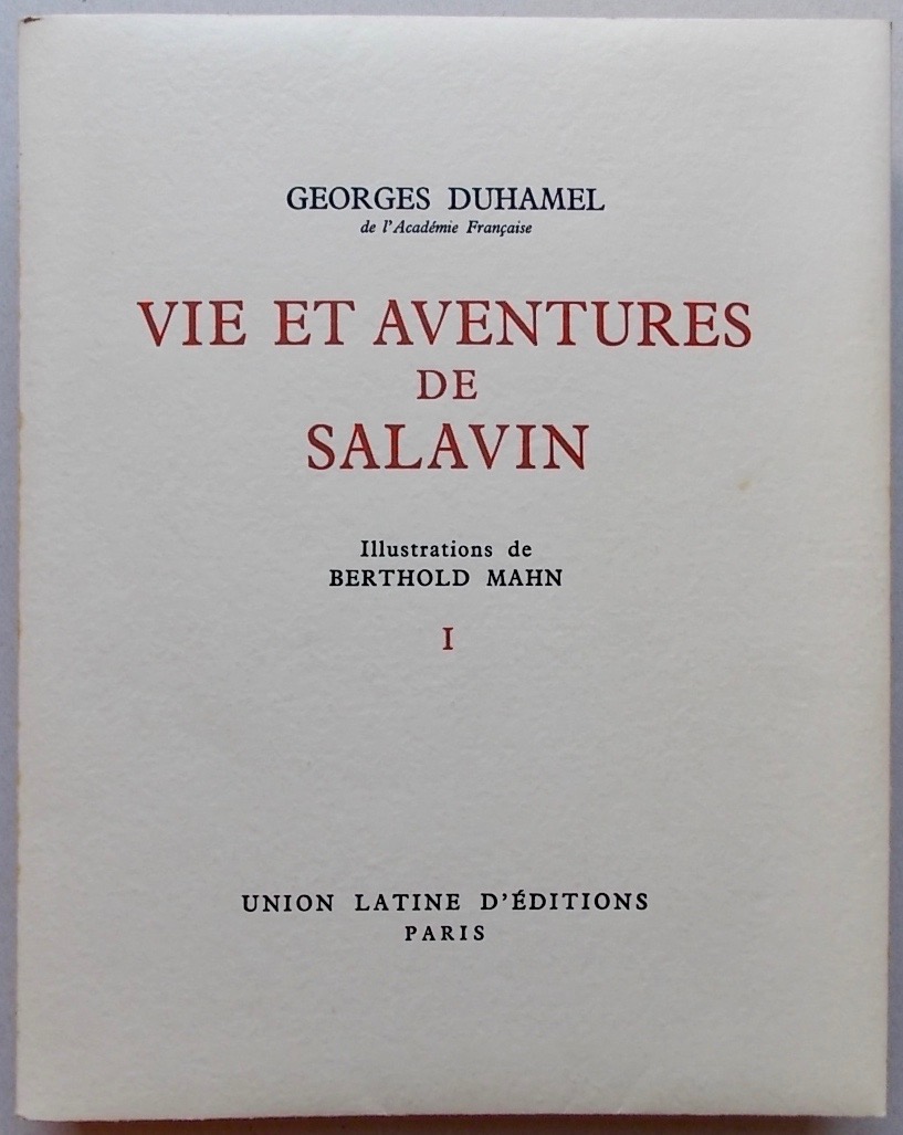 DUHAMEL (Georges) Vie et aventures de Salavin. Paris, Union Latine d'Editions, 1955. – Image 2