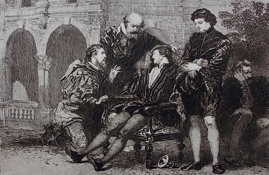 MUSSET (Alfred de) - LAMI (Eugène) - LALAUZE (Adolphe) Illustrations pour les Oeuvres d'Alfred de Musset. Aquarelles par Eugène Lami. Eaux-fortes par Adolphe Lauze. Paris, Damascène Morgand, 1883. – Image 7