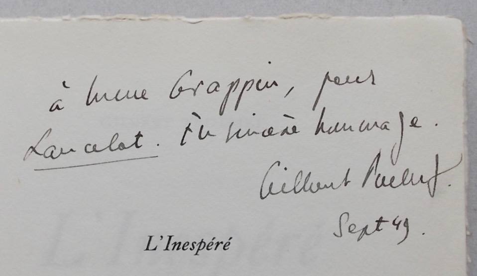 TROLLIET (Gilbert) L'inespéré. Genève et Paris, Trois Collines, 1949. – Image 2