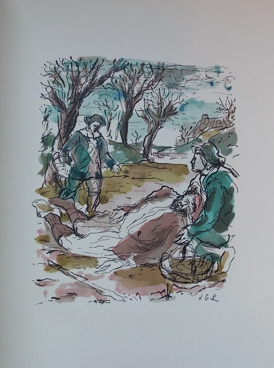 FORESTIER (Henri) - TISSERAND (Roger) - CAZIN (Paul) Veillées de Bourgogne. Sans lieu, Michel Jeanniard, 1945. – Image 2