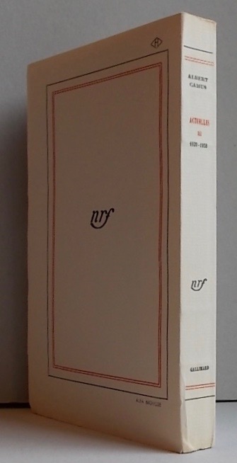 CAMUS (Albert) Actuelles III. Chroniques algériennes 1939-1958. Paris, Gallimard, (coll. Blanche), 1958. – Image 4