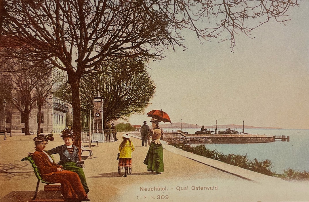 CHARLET (René) & COURVOISIER (Jean) Neuchâtel rétro, à travers des cartes postales. Saint-Blaise, Editions du Ruau, 1988. – Image 3