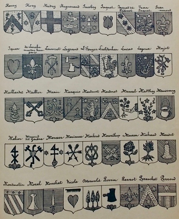 TRIPET (Maurice) & COLIN (Jules) Armoiries neuchâteloises, tirées des Rolles bourgeois et des Manuscrits de la Ville et de la Bibliothèque de Neuchâtel. Neuchâtel, Institut Héraldique, 1893. – Image 3