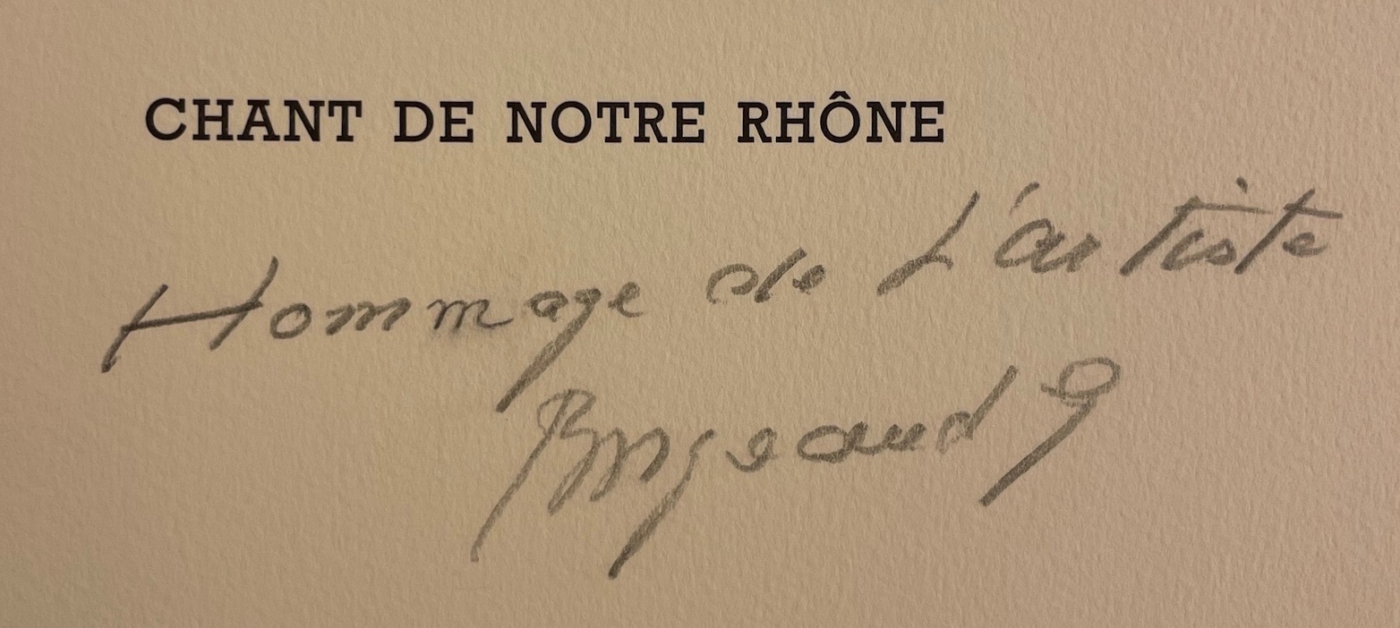 RAMUZ (Charles Ferdinand) / BORGEAUD (Georges) Chant de notre Rhône. Genève, Cediar, 1992. – Image 6