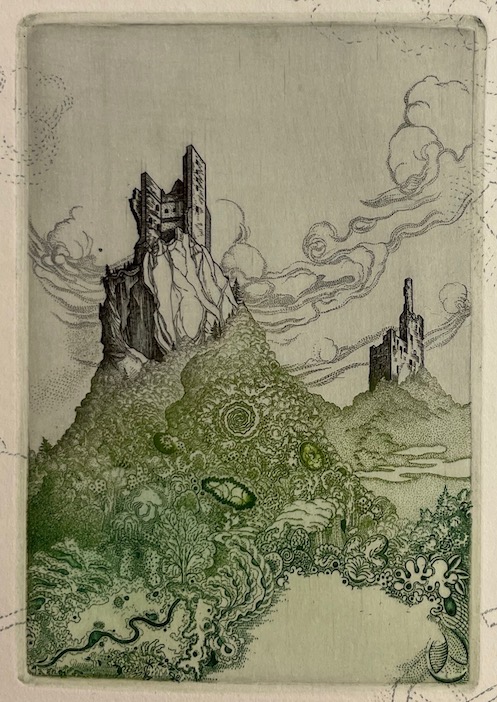 HUGO (Victor) Le Rhin. Lettre XXVIII Heidelberg. Gravures de A. E. Yersin. Lausanne, André et Pierre Gonin, 1976. – Image 3