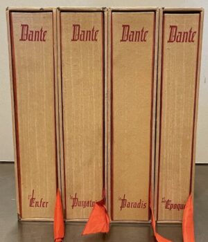 DANTE ALIGHIERI La divine comédie. L'Enfer. Le Purgatoire. Le Paradis. Suivi de Dante et son époque. Paris, Union Latine d'Edition, 1938.
