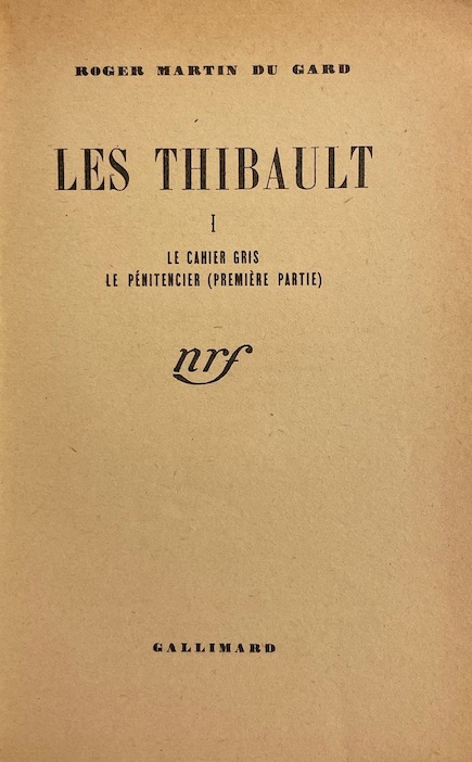 MARTIN DU GARD (Roger) Les Thibault. Paris, Editions Gallimard, 1941-1942. – Image 3