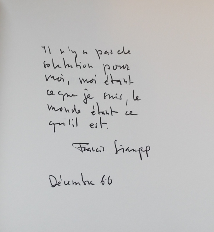 GIAUQUE (Francis) Parler seul, suivi de L'ombre et la nuit. Porrentruy, Editions des Malvoisins, 1969. – Image 2