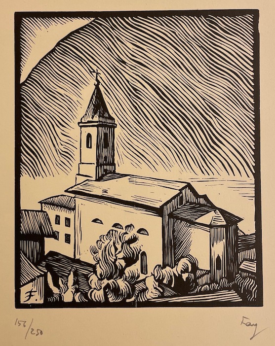 RAMUZ (Charles Ferdinand) Portes du lac. Sept bois gravés de Fred Fay. Genève, Les Portiques, 1932. – Image 3