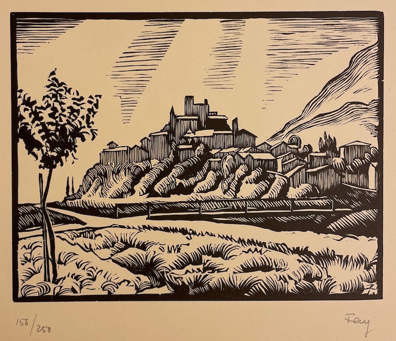 RAMUZ (Charles Ferdinand) Portes du lac. Sept bois gravés de Fred Fay. Genève, Les Portiques, 1932. – Image 4