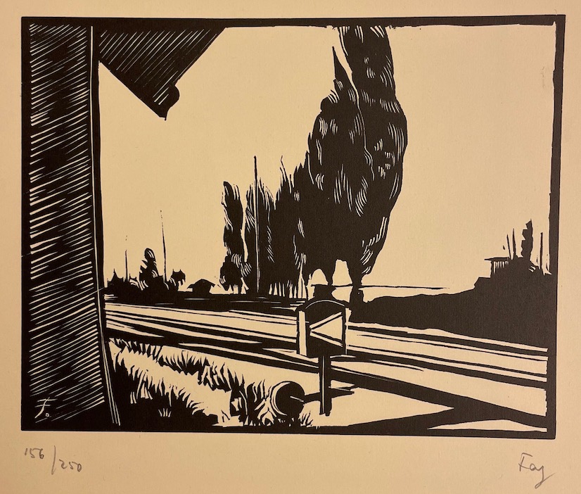 RAMUZ (Charles Ferdinand) Portes du lac. Sept bois gravés de Fred Fay. Genève, Les Portiques, 1932. – Image 6