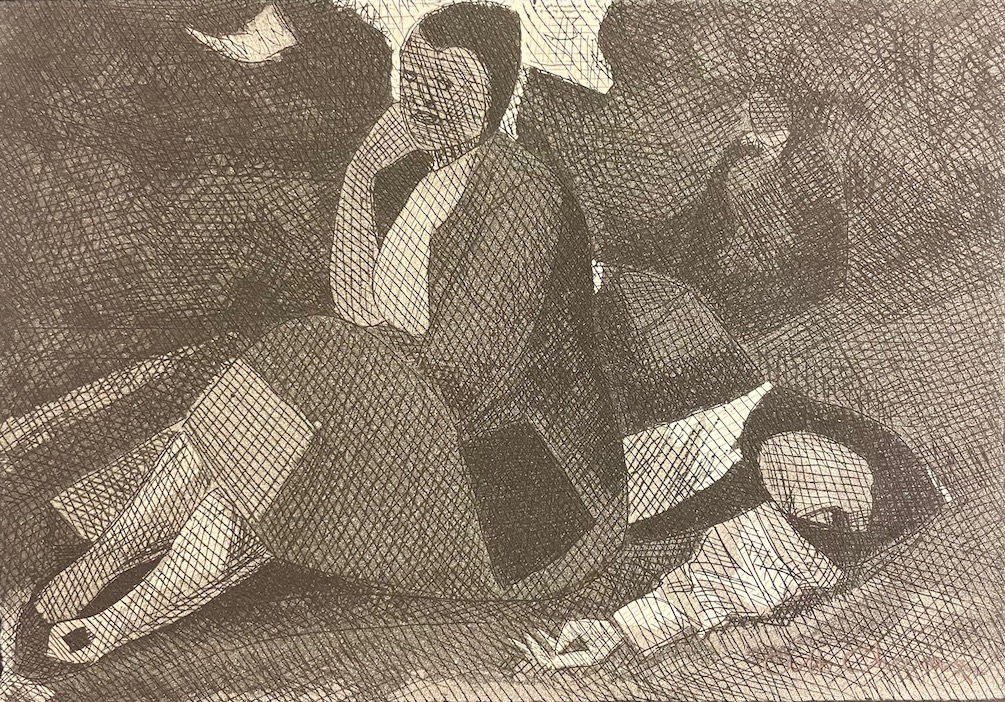 BILLE (S. Corinna) La montagne déserte. Poèmes. Genève, Eliane Vernay, 1978. – Image 2