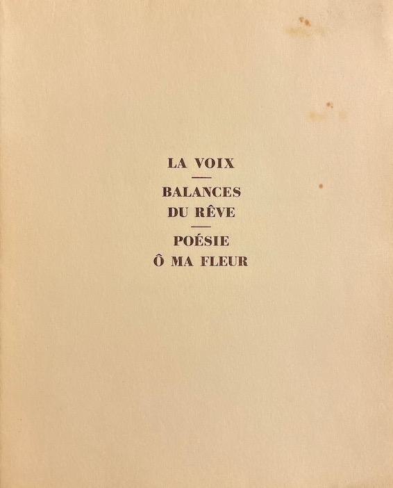 SCHLUNEGGER (Jean-Pierre) Poèmes inédits. Lausanne, Parisod, 1967. – Image 2