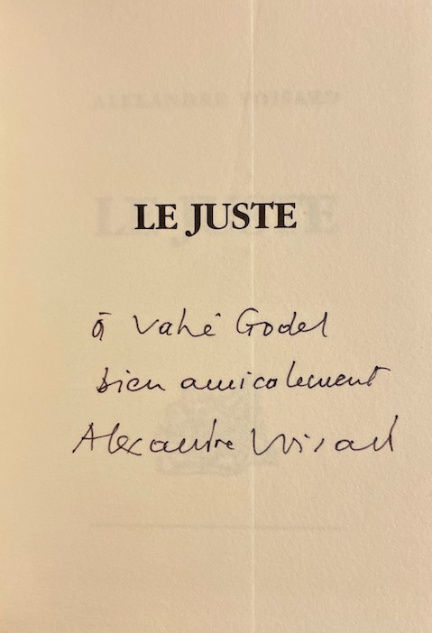VOISARD (Alexandre) Le juste. Delémont, imprimé pour l'auteur sur les Presses du Démocrate, 1990. – Image 2