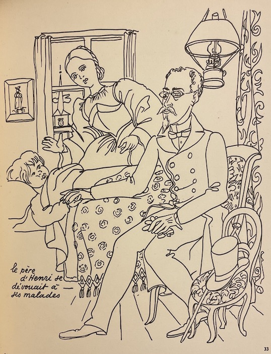 AUGSBOURG (Géa) La vie en image du général Guisan dessinée par le caporal Géa Augsbourg. Lausanne, Payot, 1939. – Image 3
