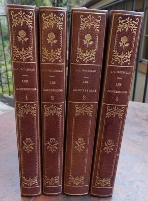 ROUSSEAU (Jean-Jacques) Les confessions. Paris, Librairie des Bibliophiles - Jouaust, 1881.