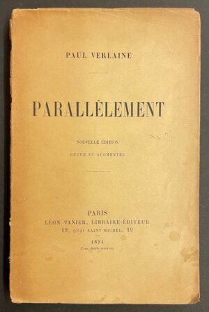 VERLAINE (Paul) Parallèlement. Paris, Léon Vanier, 1894.