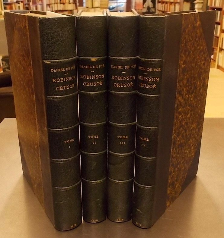 DE FOE (Daniel) Vie et aventures de Robinson Crusoé. Paris, Jouaust - Librairie des Bibliophiles, 1878.