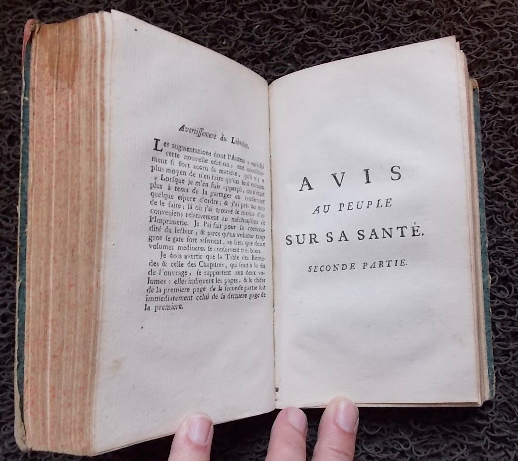 TISSOT (Samuel Auguste André David) Avis au peuple sur sa santé. Lausanne, chez Jean Zimmerli au dépends de François Grasset, 1763. – Image 4