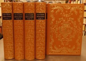 DU BARRI (Jeanne Bécu, comtesse) Mémoires de la comtesse du Barri sur les événements qui se sont passés pendant les règnes de Louis Xv et de Louis XVI et sous la Révolution. Paris, Jean de Bonnot, 1967.