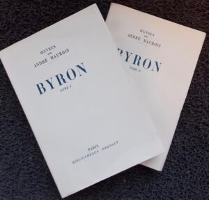 MAUROIS (André) Byron. Paris, Grasset (coll. Oeuvres de André Maurois), 1932.