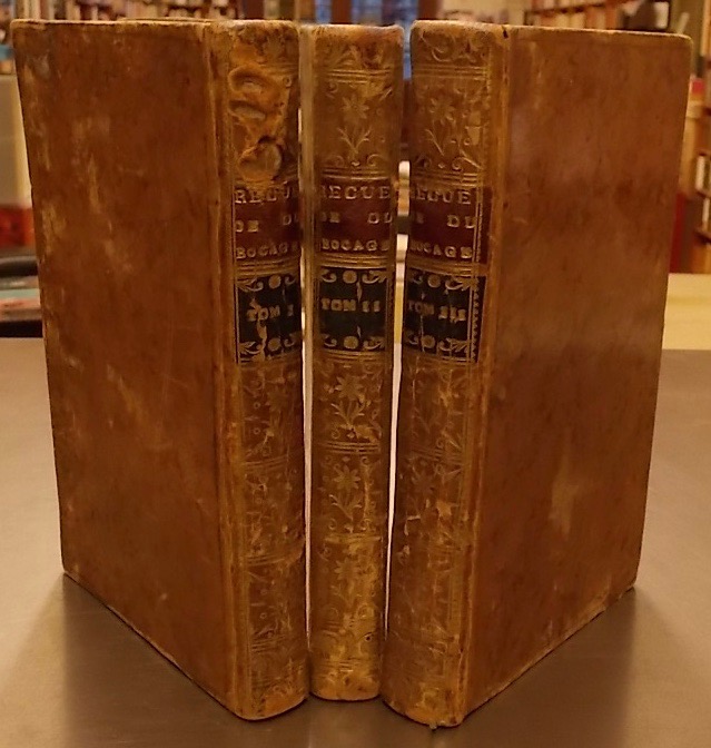 DU BOCCAGE (Anne-Marie) Recueil des oeuvres de Madame Du Bocage. A Lyon, Chez les Frères Perisse, 1762 (corrigé en 1764).