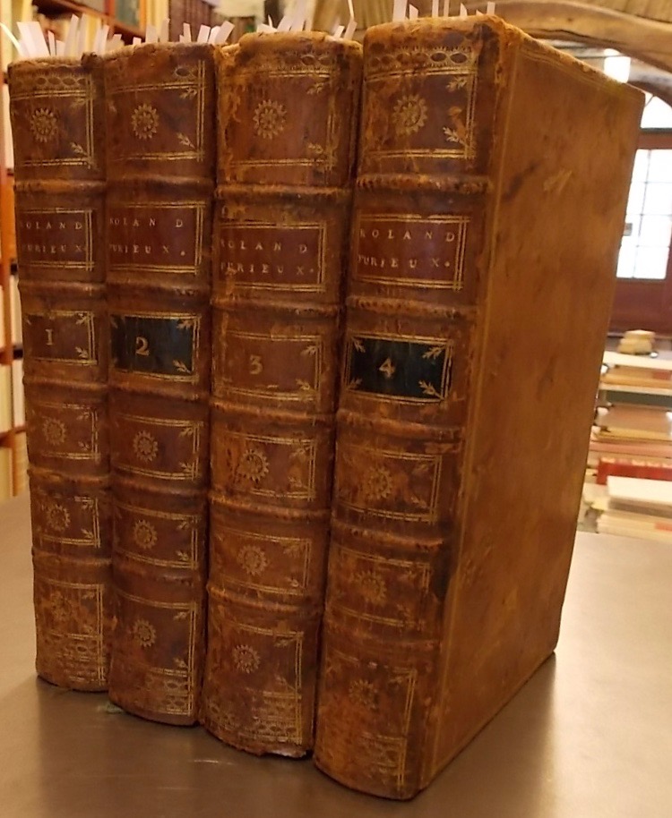 ARIOSTE (Ludovico Ariosto, dit) Roland Furieux, Poème héroïque. Paris, Brunet - Laporte, 1775-1783.