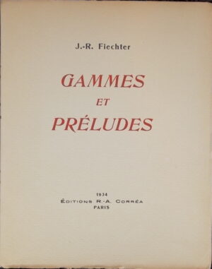 FIECHTER (Jacques-René) Gammes et préludes. Paris, Corrêa, 1934.