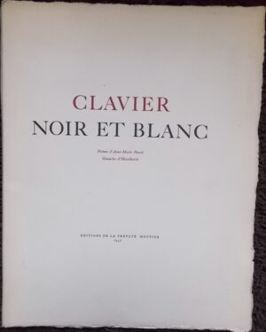 PONCET (Anne-Marie) & HESSELBARTH (Jean-Claude) Clavier noir et blanc. Moutier, Editions de la Prévoté, 1957.
