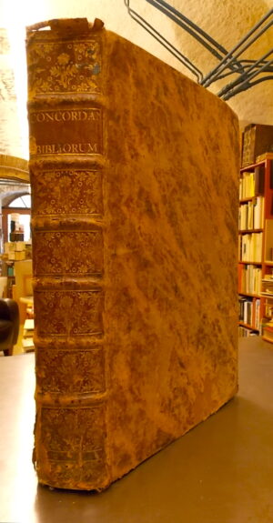 Sacrorum bibliorum concordantiae, Juxta exemplar Vulgatae editionis Sixti V. pontificis maximi Jussu recognitum, et Clementis VIII. authoritate editum. singulari olim studio et industria theologorum Coloniensium emendatae et locupletatae, postea Bambergae saepius impressae, nunc autem novis curis revisae et a multis erroribus expurgatae. Augustae Vindelicorum [Augsburg], Matthaei Rieger, 1776.