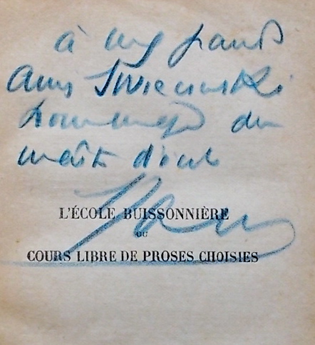 JAMMES /Francis) L'Ecole buissonnière, ou Cours libre de Proses choisies. Paris, Mercure de France, 1931. – Image 3