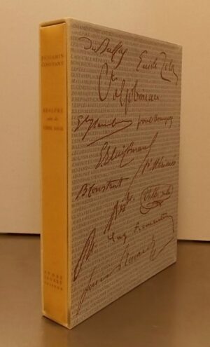 CONSTANT (Benjamin) Adolphe, suivi du Cahier rouge. Paris, Imprimerie Nationale - André Sauret (coll. Grand Prix des Meilleurs Romans du XIXe siècle), 1953.