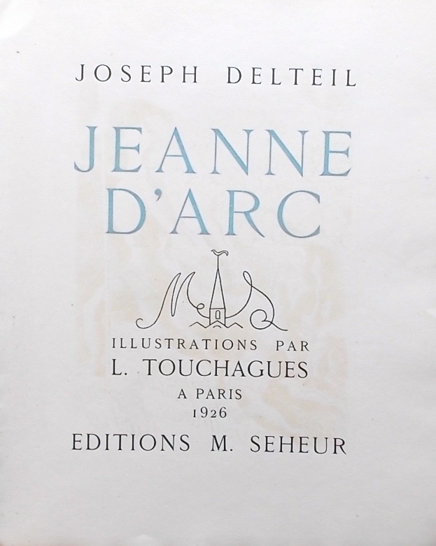 DELTEIL (Joseph) Jeanne d'Arc. Paris, Marcel Seheur, 1926. – Image 2