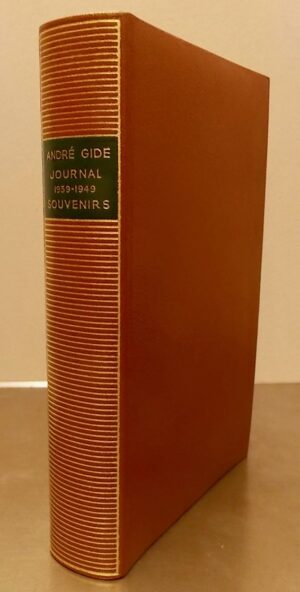 GIDE (André) Journal (1939-1949) - Souvenirs. Paris, Gallimard (coll. Bibliothèque de la Pléiade), 1954.