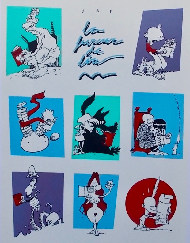 ALOYS / BONNET (Louise) / EXEM / POUSSIN / REUMANN (Helge) / ZEP Le livre et la science vus par.... Genève, Département des Affaires Culturelles - BPU, 1994. – Image 3