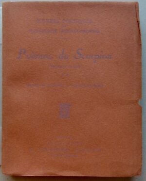BURNAT-PROVINS (Marguerite) Poèmes du Scorpion (Poèmes de la soif) **. Poèmes du Scorpion - Grains de sable. Paris, Editions Sansot - R. Chiberre, 1921.