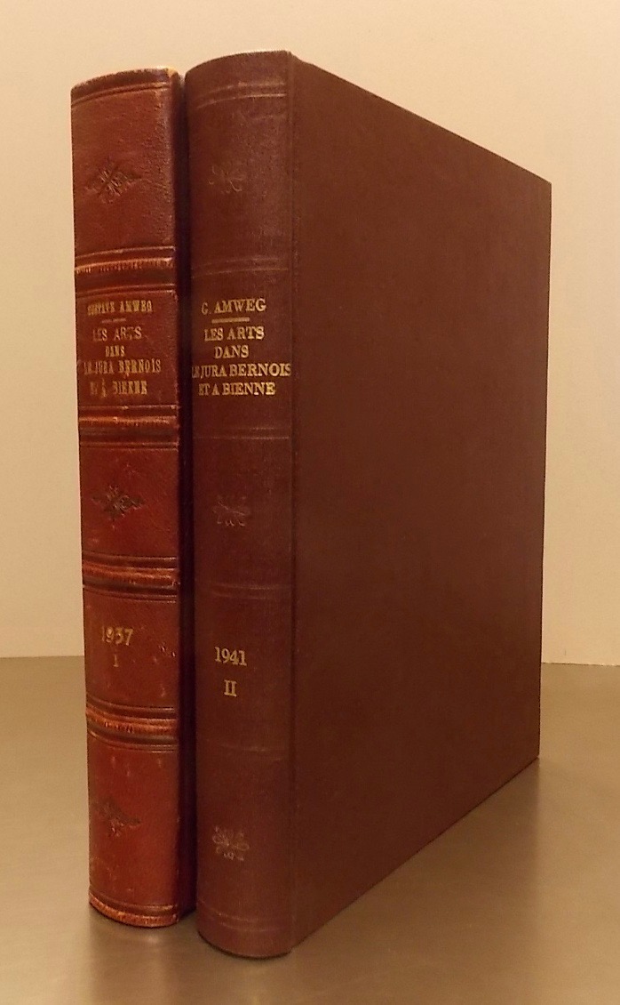 AMWEG (Gustave) Les arts dans le Jura bernois et à Bienne. Porrentruy, Chez l'Auteur, 1937-1941.