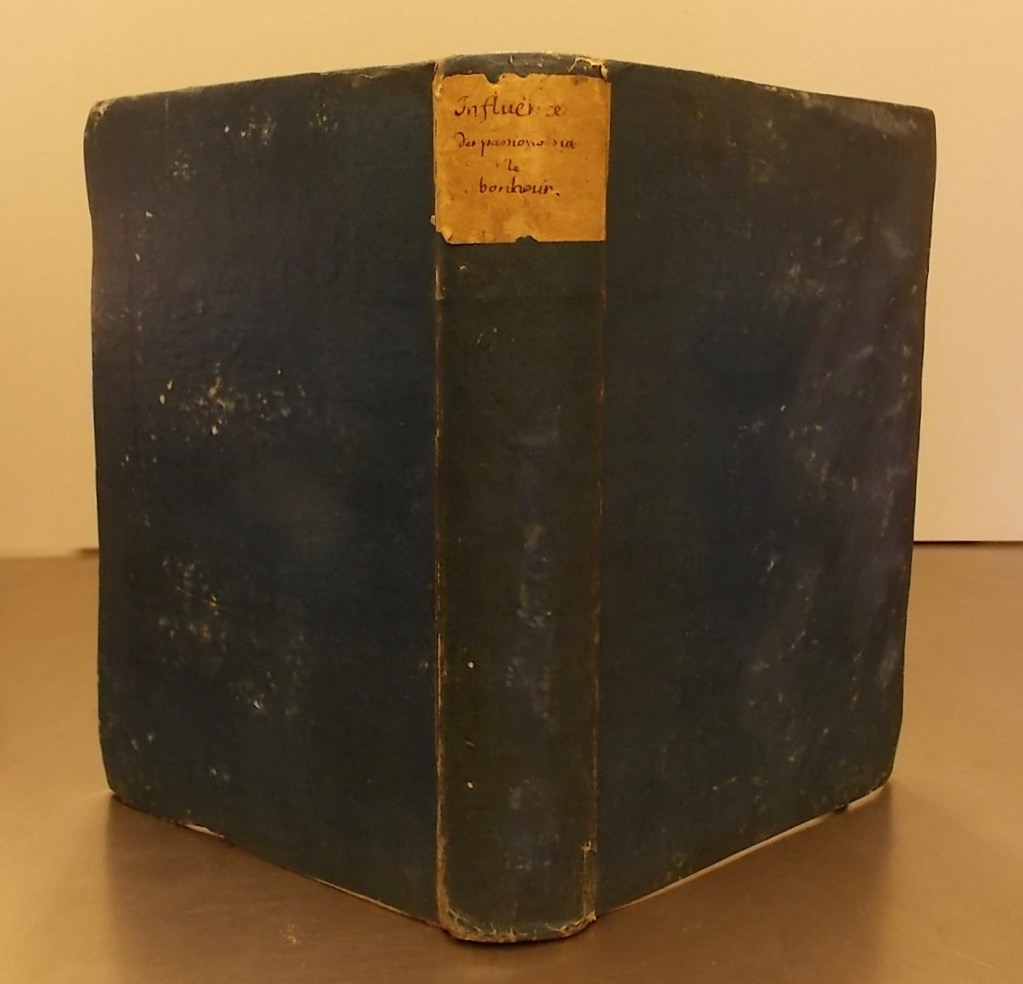 STAEL de HOLSTEIN (Germaine, Madame la baronne de) De l'influence des passions sur le bonheur des individus et des nations. Lausanne, Jean Mourer, Hignou et Compagnie, 1796. – Image 3
