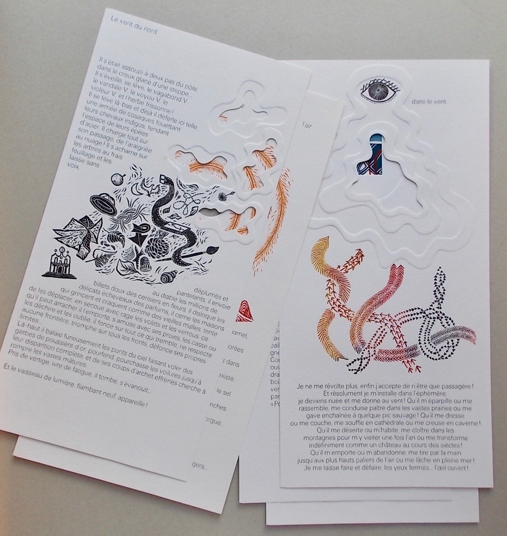 POCHON-EMERY (Françoise) & BOUVIER (Nicolas) Air Eau Terre Feu. Variations sur les quatre éléments. Denges-Lausanne, Au Verseau - Roth & Sauter, 1978. – Image 4