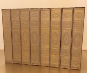 DUBOUT / MOLIERE Oeuvres diverses. [Tartuffe - Le bourgeois gentilhomme - Les femmes savantes - L'avare - Le malade imaginaire - L'école des femmes - Le misanthrope - Les fourberies de Scapin] Paris, Sauret, 1953-1955.