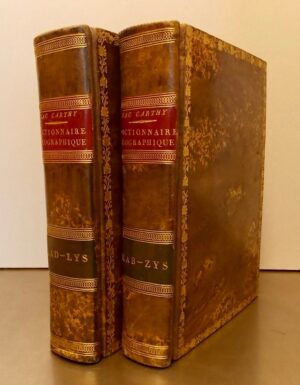 MAC CARTHY (J.) Nouveau dictionnaire géographique universel, contenant la description détaillée des Régions, Empires, Royaumes, Républiques, Provinces, Villes, Bourgs, Villages, Océans, Mers, Iles, Ports, Lacs, Canaux, Caps, Montagnes, etc., des différentes parties du Monde; ainsi que tout ce qui a rapport à la forme des gouvernements, aux moeurs et aux religions de leurs divers habitants... Paris, Chez l'Auteur-Editeur - A la Librairie Nationale et Etrangère, 1824.
